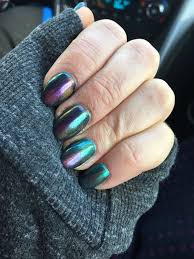 Limited time sale easy return. Oil Spill Nails Russian Navy Opi Gel Topped With Chrome Dust And A Gold Magnetic Cat Eye Nail Oil Super Cute Nails Cat Eye Nails
