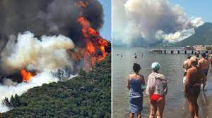 Marmaris ile i̇çmeler kara yolu üzerindeki pamucak mevkisinde orman alanında henüz belirlenemeyen nedenle yangın çıktı. Marmaris Te Orman Yangini Bir Personel Sehit Oldu Alevler Kontrol Altina Alindi Haberler