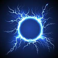 Download Circle Lightning Realistic Blue Background For Free Poster Background Design Light Background Images Neon Backgrounds