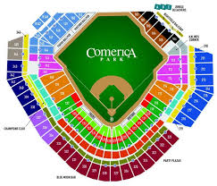 Comerica Park Seating Chart Detroit Tigers In Play Magazine