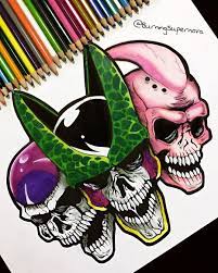 In this video you will learn how to draw. Burningsupernova On Instagram Undead Dbz Villains I Mixed Up Two Of My Favorite Things To Draw Sku Dragon Ball Artwork Dragon Ball Art Dragon Ball Tattoo