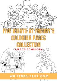 These alphabet coloring sheets will help little ones identify uppercase and lowercase versions of each letter. Five Nights At Freddy S Coloring Pages Collection Whitesbelfast Com