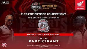 Turtorial polosan/mentahan sertifikat turnamen ff gratis link di deskripsi media fire #part2подробнее. Mbois Squad Pubg Team Jatim Sabet Juara National E Sports Pubg Competition Malangvoice