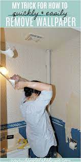 How To Easily Remove Wallpaper Dans Le Lakehouse Removable Wallpaper Easy Diy Decor Diy Renovation