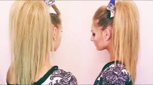 Best cute cheer hairstyles from cute cheerleading ponytails. Cheer Hair Tutorial Youtube