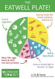 eatwell eat well plate poster healthy eating chart for kids