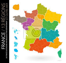 Les événements organisés par campus france découvrir. Carte De France 13 Regions Andern Der Karte Un Trace Par Departement Fototapete Fototapeten Korsika Bei Karte Myloview De