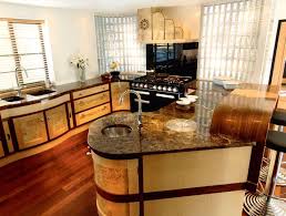 Glass upper doorswith cross hatch make this kitchen even more elegant. Art Deco Style Kitchen Best Home Style Inspiration