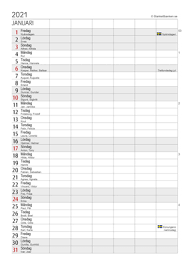 Kalender 2021 mit feiertagen kalender 2021 als pdf & excel översiktskalender för 2021, 1:a halvår med veckonummer och svenska helgdagar. 2021 Arkiv Blankettbanken