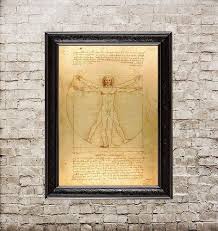Homme Vitruve Leonard De Vinci Renaissance Anatomie Etsy Magic Theme Leonardo Da Vinci Vitruvian Man