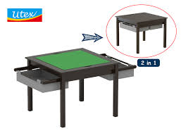 Utex 2 In 1 Kids Construction Play Table With Storage Drawers And Built In Plate Espresso With Grey Drwaer Walmart Com In 2020 Kids Table With Storage Lego Table With Storage Play Table