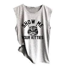 Check spelling or type a new query. Uscharm Womens Cat Print Sleeveless Blouse Letter Print Girls Sleeveless Shirt Casual Loose Girls Yoga Tanks Tights Leggings Women Olharcidadao Com Br