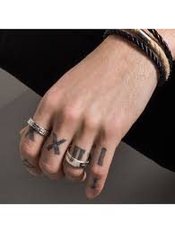 Great savings & free delivery / collection on many items. Cai Ring 925 Sterling Silber Ohne Stein Oxydiert 925 Sterling Silber Klingel