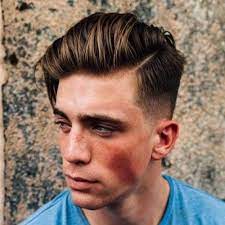 Long Comb Over Part Medium Fade Menshairstyles White Boy Haircuts Mens Hairstyles Haircuts For Men