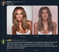See her evolution up to 2021 Khloe Kardashian Accused Of Photoshopping Face Beyond Recognition The Hollywood Gossip