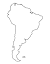 Transparent South America Outline