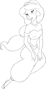 These will be the basic shapes for princess jasmine's neck. How To Draw Jasmine Draw Central