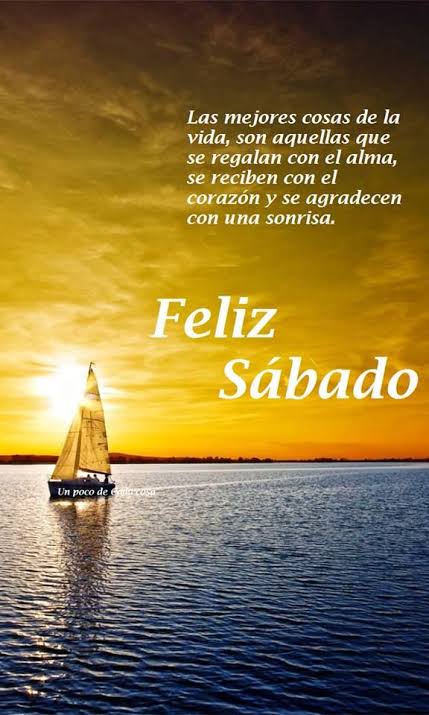 Feliz sábado!