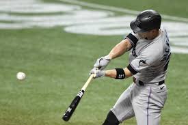 Corey dickerson of the philadelphia phillies hits a solo home run in the against the atlanta braves on september 10, 2019. Marlins Dickerson On Current Approach Not A Selfish Game Miami Herald