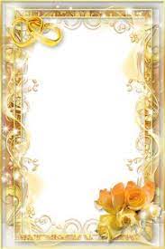 Yellow Wedding Png Photo Frame Photo Frame Ornaments Flower Frame Wedding Frames
