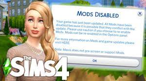 How To Fix Disabled Mods After Update In Sims 4 Cc Not Working After Sims 4 December 2020 Update Youtube In 2021 Sims 4 Sims Sims 4 Cc