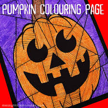 Here are some free printable pumpkin coloring pages for kids to print and color, easy to print from any device and automatically fit any paper size. Pumpkin Colouring Page Line Art Messy Little Monster