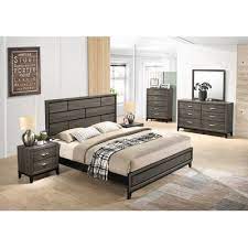 Wrought Studio Macy Panel 5 Piece Bedroom Set Size Queen Contemporary Bedroom Sets Bedroom Furniture Bedroom Set
