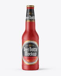 Download Ceramic Beer Bottle With Condensation Mockup In Bottle Mockups On Yellow Images Object Mockups PSD Mockup Templates