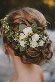 15 Stylish Wedding Hairstyles For Short Hair Short Wedding Hair Winter Wedding Hair Flower Crown Wedding