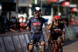 Evenepoel dropped out of the lead echelon with a broken wheel in the final hour of racing and failed to make it back to the group, losing nearly one minute in the gc battle. Gianni Vermeersch Wint Antwerp Port Epic Voor Alpecin Fenix Is Dit Een Schitterend Weekeinde Antwerpen Pzc Nl