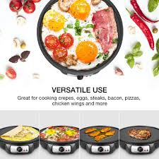Electric Nonstick Pancakes Spreader Temperature In 2020 Electric Pancake Maker Pancake Maker Crepe Maker