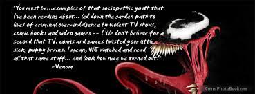 Find out who said what. Venom Quote Facebook Cover Quotes