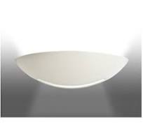 DOMINO Applique Mur plâtre E27 77W max.,demi-lune Lpe non incl. ARIC 3003