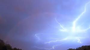 The lightning bolt is a common insignia for military communications units throughout Lightning Bolt Strikes Across Rainbow In Tulsa Video Abc News