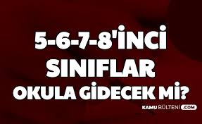 Sorusunun yanıtı uzun zamandır ders sıralarından uzak kalan ortaokul ve lise öğrencileri tarafından araştırılıyor. Ortaokul Ogrencileri Icin Okullar Acilacak Mi 5 6 7 8 Siniflar Okula Gidecek Mi