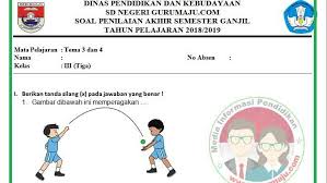 Berikut ini adalah contoh soal ulangan akhir semester (uas) mata pelajaran pjok (penjasorkes) semester 1 (ganjil/gasal) kelas 10 (x) sma/ma. Soal Uas Pas Pjok Kelas 3 Kurikulum 2013 Revisi 2018 Guru Maju