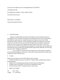 Contoh laporan kegiatan lapangan bahasa inggris. Contoh Laporan Osis Akhir Tahun