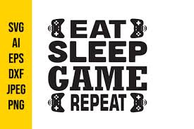 Download Eat Sleep Game Repeat Graphic By Tosca Digital Creative Fabrica PSD Mockup Templates