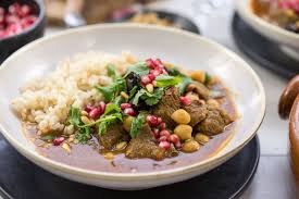 Jul 12, 2018 · spiced middle eastern lamb patties with pita and yogurt whether you spell it kefta or köfte or kufte or some other variation, you can find versions of these lamb or beef meatballs throughout the. Middle Eastern Lamb Stew With Chickpeas Recipe Elle Republic
