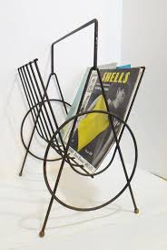 Vintage Mid Century Modern Wrought Iron Magazine Rack Holder Etsy Wrought Iron Magazine Rack Mid Century Wrought Iron
