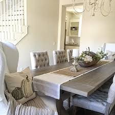 I Had To Share One More Post Today My White Wingback Chairs Finally Came I Shabby Chic Table And Chairs Cheap Dining Room Chairs Contemporary Dining Chairs