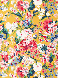 A timeless design with tra John Lewis Partners Large Floral Print Fabric Gold Multi