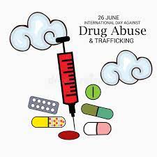Scream loud and scare off the addiction let your scream be heard! International Day Against Drug Abuse Trafficking Stock Illustration Illustration Of Poster Background 94429165