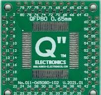 QFP80, MQFP80, TQFP80, LQFP80 0.65mm(0.026") to 4 x IDC2x10 [US]