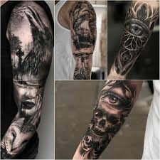 Black And Grey Tattoo Designs Half Sleeves Incredibly Realistic Tattoos Ideas 3d Tattoo Designs Positivefox Com Photo Realism Tattoo Black And Grey Tattoos Sleeve Realism Tattoo