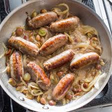 Using tongs, remove the sausages from the cooking liquid and drain completely. Italian Sausage With Grapes And Balsamic Vinegar Cook S Illustrated