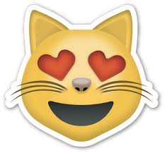 Smiling Cat Face With Heart Shaped Eyes Emoji Tumblr Png Cat Emoji Smiling Cat