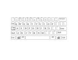 Free printable computer keyboard in description. Computer Keyboard Template Printable Pinterest Keyboarding Computer Keyboard Kindergarten Worksheets