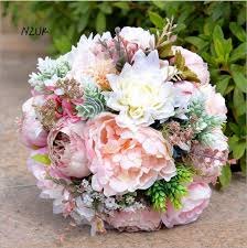 Looking for the perfect faux wedding bouquet? Ramo De Flores Novia Pink White Beach Wedding Flowers Bridal Bouquets Vintage Wedding Decoration Artificial Wedding Bouquets Buy At The Price Of 36 47 In Aliexpress Com Imall Com