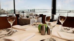 Philadelphia Waterfront Seafood Restaurant Dining With A